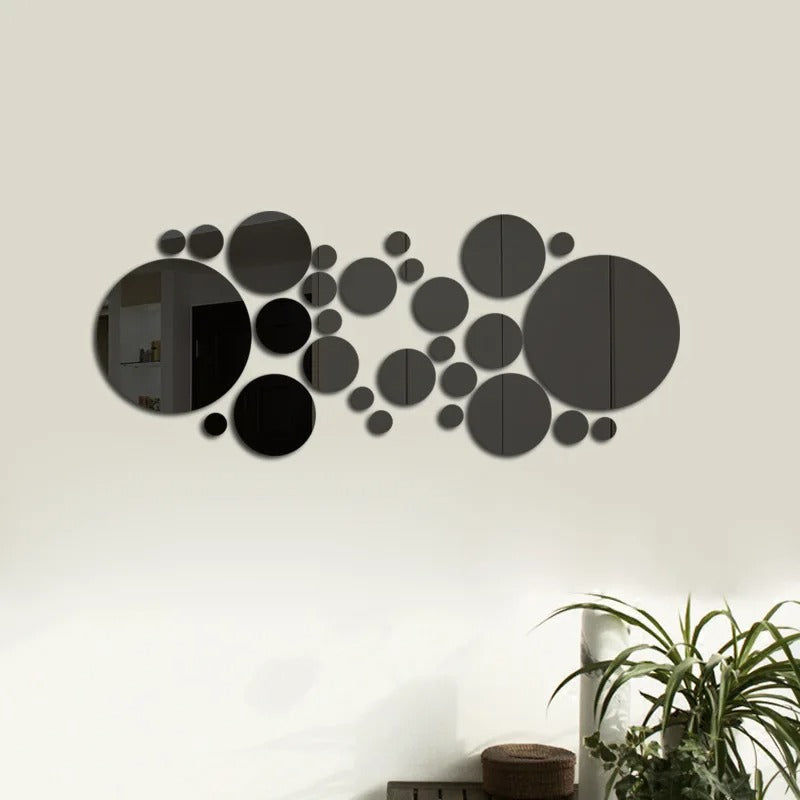 32pcs Modern Acrylic Mirror Wall Stickers