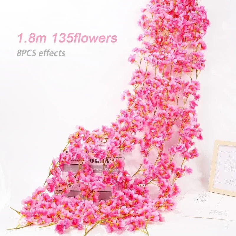 180cm Artificial Flowers Cherry Blossom